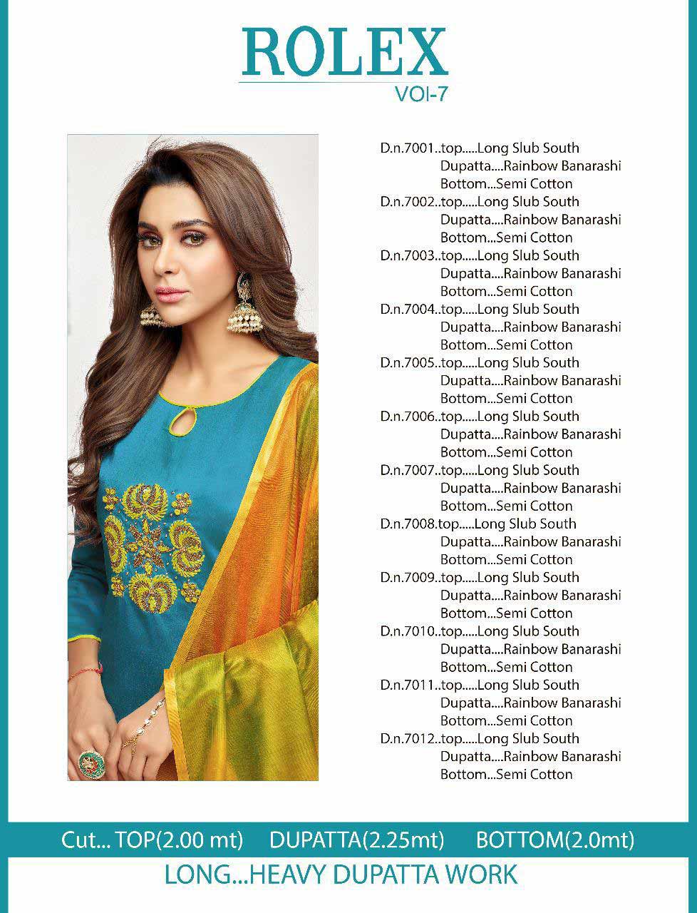 Rolex Vol-7 Shagun Life Style Handwork Dress Material Rolex Vol-7 Shagun Life Style Handwork Dress Material
